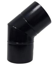 Curva 45 Para Chaminé Duto 12 Polegadas Preta 304mm Solda