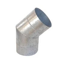 Curva 45 Para Chaminé Duto 8 Polegadas Galvanizada