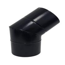 Curva 45 Para Chaminé Duto 9 Polegadas Preta 228mm Soldad