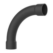 Curva 90 com bolsa para eletroduto pvc cinza 1 - eletromax