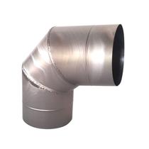 Curva 90 Duto 6 Polegadas Inox 304 Escovado Para Chaminés