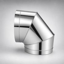 Curva 90 Graus Inox Brilhante para Duto Chaminé Exaustão Ventilação Vários Diâmetros Curva 90 Graus Inox Brilhante para Duto Chaminé Exaustão Ventilação Vários Diâmetros
