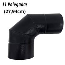 Curva 90 Para Chaminé Duto 11 Polegadas Preta 279mm Solda Curva 90 Para Chaminé Duto 11 Polegadas Preta 279mm Solda