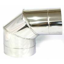 Curva 90 Para Chaminé Duto 12 Polegadas Inox 430 Brilhant Curva 90 Para Chaminé Duto 12 Polegadas Inox 430 Brilhant