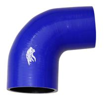 Curva 90º Pressurização de Silicone Azul 2 1/2" x3"-Cód. 568 Curva 90º Pressurização de Silicone Azul 2 1/2" x3"-Cód. 568