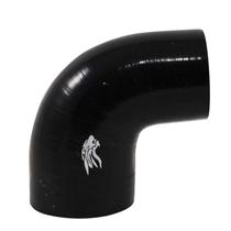 Curva 90º Pressurização Silicone Preto 2 1/2" x 3"- Cód.2020