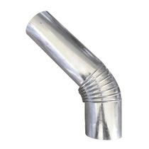 Curva Chaminé 45º Cano Joelho Galvanizado 110mm Para Fogão à Lenha N1 LareiraChurrasqueira - AMZ