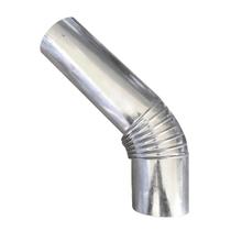 Curva Chaminé 45º Cano Joelho Galvanizado 120mm Para Fogão à Lenha N3 Lareira Churrasqueira - AMZ Curva Chaminé 45º Cano Joelho Galvanizado 120mm Para Fogão à Lenha N3 Lareira Churrasqueira - AMZ