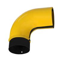 Curva chamine esmaltada amarelo 110 mm