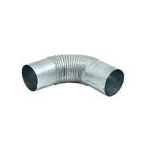Curva Chaminé Galvanizada Sanfonada - Volpato, Tamanho: 120mm