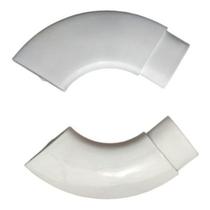 Curva Chata De Nylon Para Corrimão Parede Alumínio 1 Par