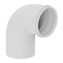 Curva curta 2" (50mm) tigre esgoto 90 graus pvc branca