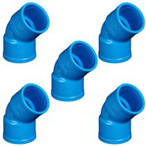 Curva Curta 45 BB Soldável 50mm Irrigação PN80 - 5 Unid Curva Curta 45 BB Soldável 50mm Irrigação PN80 - 5 Unid