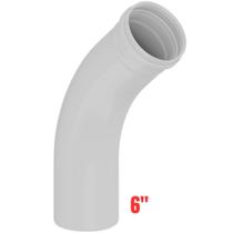 Curva De 45 Graus Longa PVC Branca Para Canos De Água De Esgoto De 6” Polegadas DN 150mm Tigre Curva De 45 Graus Longa PVC Branca Para Canos De Água De Esgoto De 6” Polegadas DN 150mm Tigre
