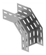 Curva Eletrocalha Vertical Externa 100x50 Perfurada