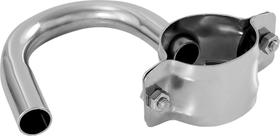 Curva em inox entrada do leite canalizada