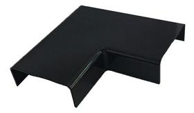 Curva Em L Para Canaleta Preta 40x16mm Grossa Larga