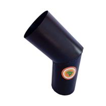 Curva para Tubo de Chaminé Preto Diâmetro 20cm