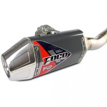 Curva + Ponteira Foco Racing CRF 250F F2 Titânio