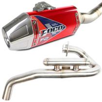 Curva + Ponteira Foco Racing CRF 250F Red Series F2 Curva + Ponteira Foco Racing CRF 250F Red Series F2