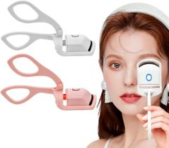 Curvador Modelador De Cílios Curvex Elétrico Aquecido Térmico USB Branco