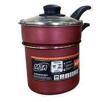 Cuscuzeira 1 Litro Com 6 Camadas Antiaderente Superteflon MTA