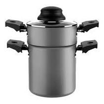 Cuscuzeira 10cm 800ml Especiarias Prata Brinox