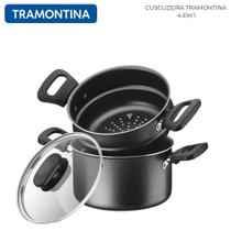 Cuscuzeira 4 em 1 Tramontina Turim Antiaderente 16cm Cuscuzeira 4 em 1 Tramontina Turim Antiaderente 16cm