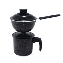 Cuscuzeira 500 ml Individual Craqueada-Preta maçãSTORE Cuscuzeira 500 ml Individual Craqueada-Preta maçãSTORE