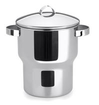 Cuscuzeira Aço Inox Aparelho Cuscuz 3L Fogão Indução Forma Cuscuzeira Aço Inox Aparelho Cuscuz 3L Fogão Indução Forma