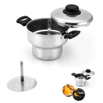 Cuscuzeira Alumínio Antiaderente Resistente 2,9 Lts Cuscuzeira Alumínio Antiaderente Resistente 2,9 Lts