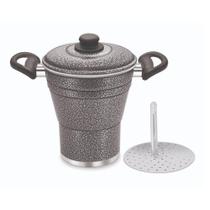 Cuscuzeira Alumínio Grafite 18 - Capricho