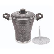 Cuscuzeira Alumínio Grafite 18 - Capricho