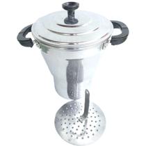 Cuscuzeira Aluminio Nº 16 Panela Cuscuzeiro Média Tradicional Nordestina