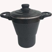 Cuscuzeira Aluminio Nº 16 Panela Cuscuzeiro Média Tradicional Nordestina craquelada