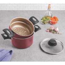 Cuscuzeira Alumínio Tramontina Antiaderente Turim 16cm 1,8 L Cuscuzeira Alumínio Tramontina Antiaderente Turim 16cm 1,8 L