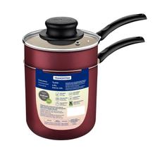 Cuscuzeira Antiaderente Tramontina 10 cm Turim em Alumínio com Revestimento Starflon Max Vermelho 0,8 L