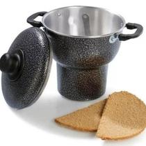 Cuscuzeira Craqueada Cuscuzeiro Panela Cuscuz N18 Alumínio Cuscuzeira Craqueada Cuscuzeiro Panela Cuscuz N18 Alumínio