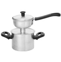 Cuscuzeira De Alumínio Polido Porção Individual Cabo Antitérmico Selo Inmetro - Ramos