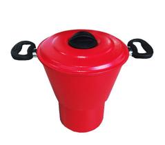 Cuscuzeira De Alumínio Vermelha Craqueada 2.8 Litros Extang Cuscuzeira De Alumínio Vermelha Craqueada 2.8 Litros Extang