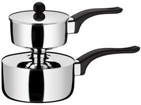 Cuscuzeira Fogão de Indução Antiaderente Aço Inox Individual 500ml 16cm Brinox