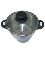 Cuscuzeira grande 18 com tampa de vidro - Mariotti