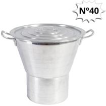 Cuscuzeira Grande Alumínio Ironte Hotel Industrial N40 Lixado Cuscuzeiro Para Grandes Quantidades - 20 Litros Cuscuzeira Grande Alumínio Ironte Hotel Industrial N40 Lixado Cuscuzeiro Para Grandes Quantidades - 20 Litros
