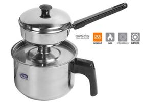 Cuscuzeira Individual em Aço Inox Compatível com Fogão de Indução Oferta Cuscuzeira Individual em Aço Inox Compatível com Fogão de Indução Oferta