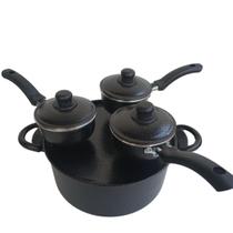 Cuscuzeira Individual Nordestino Alumínio Mini Restaurante 3 Panelinhas Drone Craquelado