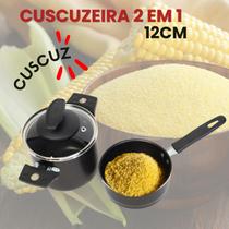 Cuscuzeira individual peq cor preta 1,1 l fortaleza, vapor Cuscuzeira individual peq cor preta 1,1 l fortaleza, vapor