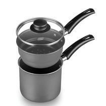 Cuscuzeira MTA Nº12 1,0L Grafite 2 em 1 com Tampa TVT Cuscuzeira MTA Nº12 1,0L Grafite 2 em 1 com Tampa TVT