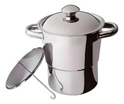 Cuscuzeira Nordestina Inox Grande Para Todo Tipo de Fogão 16cm Panela De Cuscuz profissional Cuscuzeira Nordestina Inox Grande Para Todo Tipo de Fogão 16cm Panela De Cuscuz profissional