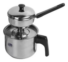 Cuscuzeira paulista peitinho de moça porção individual aço inox panela cuscuz rapido 1 unid Cuscuzeira paulista peitinho de moça porção individual aço inox panela cuscuz rapido 1 unid