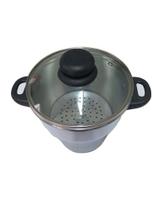 Cuscuzeira pequena 14 com Tampa de Vidro - Mariotti